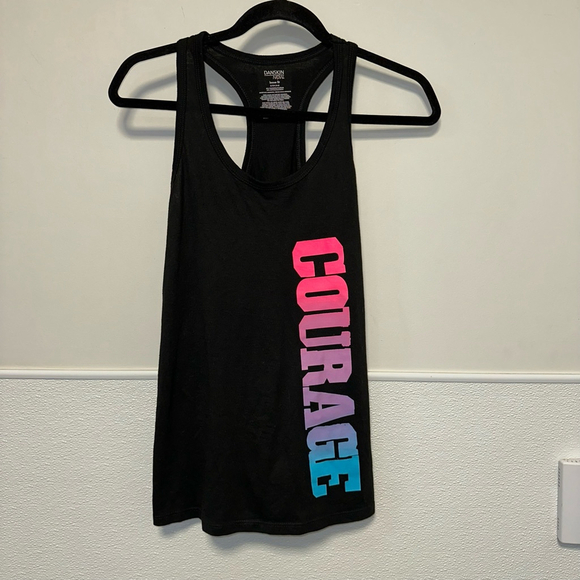 Danskin Now Tops - Women's Danskin Now Tank Top Size S Black (4-6) workout COURAGE athletic